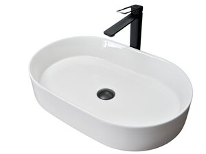 Изображение товара Раковина Gid Lago D1479 овальная накладная 61 см белая фаянс Испания