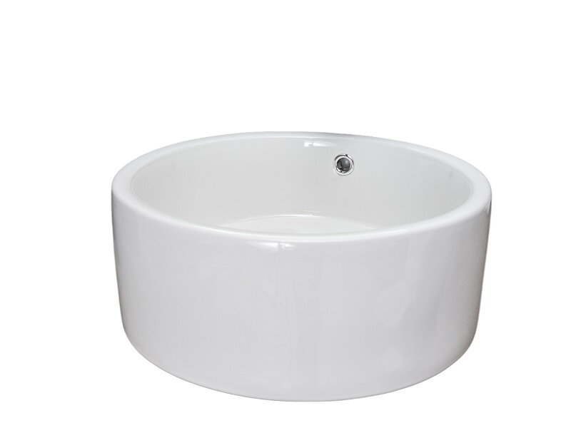 Изображение товара Раковина Gid Esfera N9130 белая 41.5 см фаянс накладная с переливом