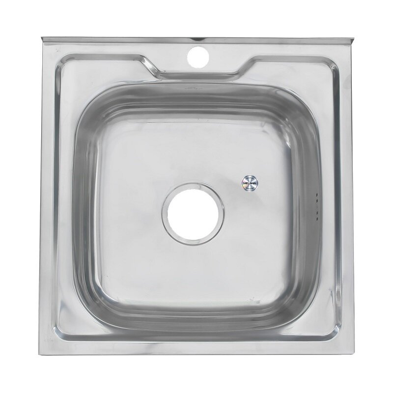 Изображение товара Мойка кухонная Melana 5050 004 003 t (*12), 0,8/180, 50 см, нержавеющая сталь