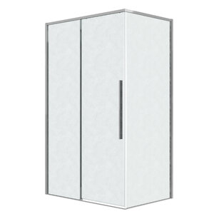 Изображение товара Душевой уголок Grossman Galaxy 120.K33.01.1410.10.02, 140 х 100 см, стекло шиншилла, профиль хром