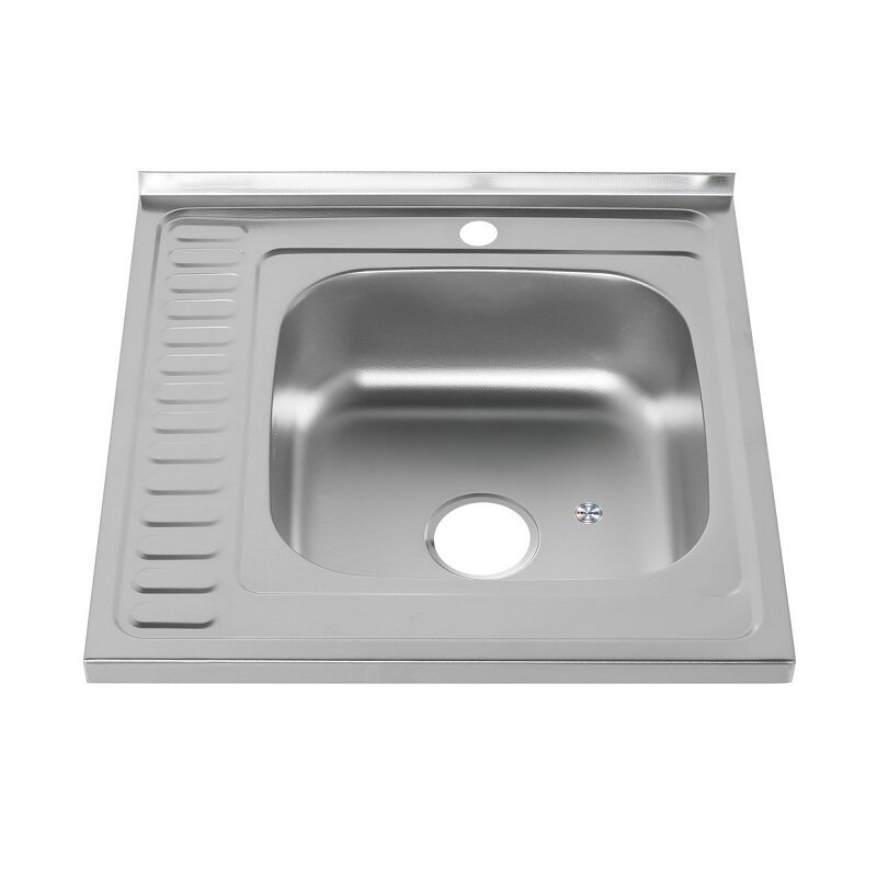 Изображение товара Мойка кухонная Melana 6060 R 156D t R (*15), 0,6/160 декор, 60 см, правая, нержавеющая сталь