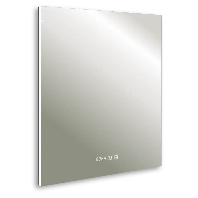 Изображение товара Зеркало Silver Mirrors Алмина LED-00002330, 80 х 100 см, с LED-подсветкой, подогрев, часы, сенсорный выключатель