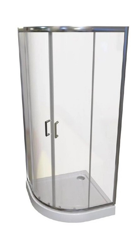Изображение товара Душевой уголок Радомир Смарт 90x90 см четверть круга прозрачное стекло хром профиль