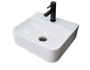 Изображение товара Раковина Gid Geometrico N9257 43 см фаянс белая накладная для ванной комнаты