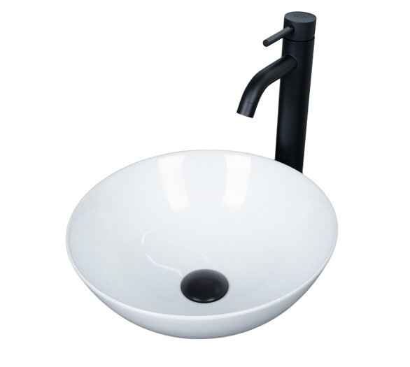 Изображение товара Раковина Gid Esfera 9081W 36 см, современный фаянс, белая