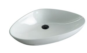 Изображение товара Раковина Gid Creativo N9062 66 см белая фаянс накладная Испания