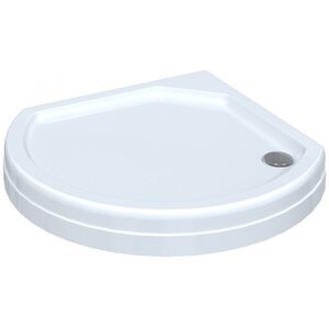 Изображение товара Душевой поддон Радомир Стронг 1-11-2-0-0-180, 90 х 90 см, рама-подставка с устройством слива, четверть круга, акрил, белый