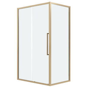 Изображение товара Душевой уголок Grossman Cosmo 120.K33.02.1010.32.00, 100 х 100 см, стекло прозрачное, профиль золото сатин