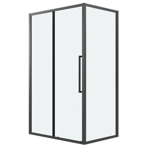 Изображение товара Душевой уголок Grossman Cosmo 120.K33.02.1110.21.00, 110 х 100 см, стекло прозрачное, профиль черный матовый