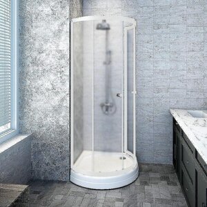 Изображение товара Душевой уголок Радомир Стронг 110 х 110 см белый с поддоном