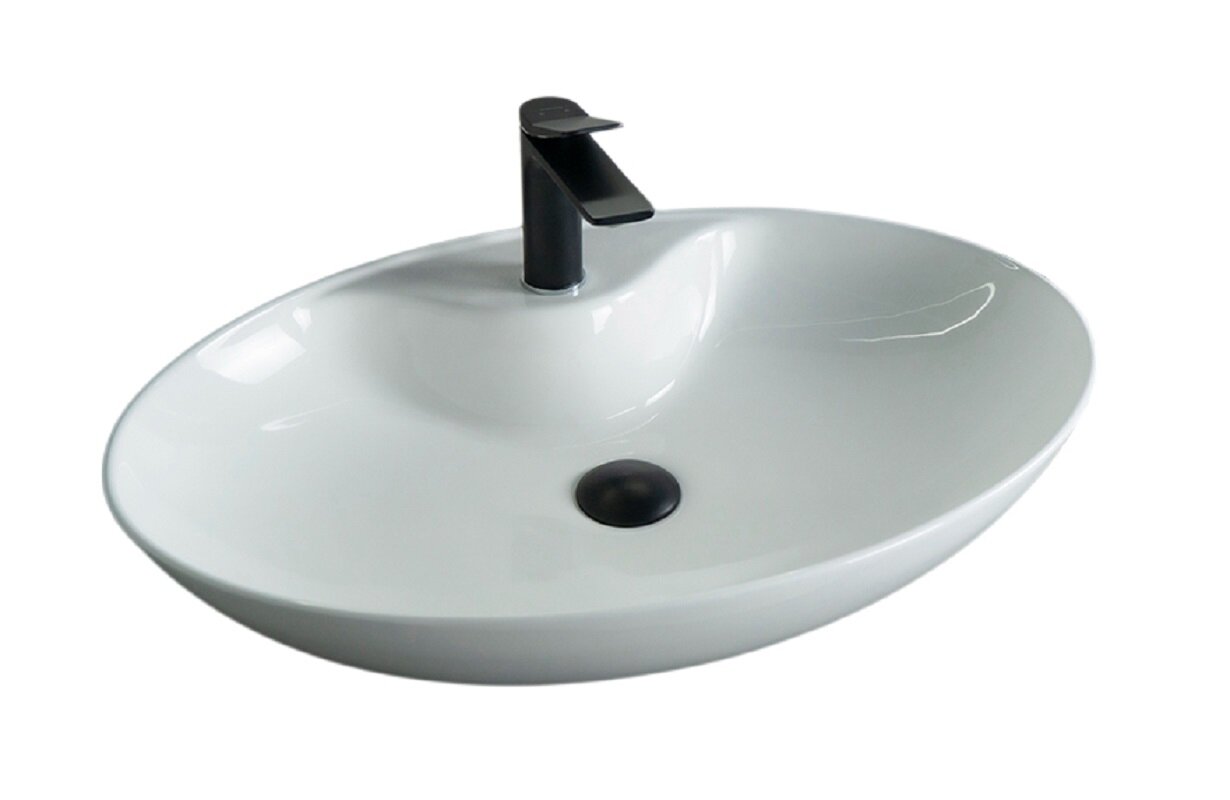 Изображение товара Накладная раковина Gid Lago N9438 51151, 65 см, белая Изображение товара Накладная раковина Gid Lago N9438 51151, 65 см, белая