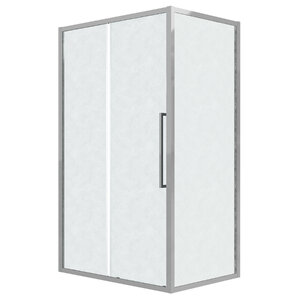 Изображение товара Душевой уголок Grossman Cosmo 120.K33.02.1310.10.02, 130 х 100 см, стекло шиншилла, профиль хром