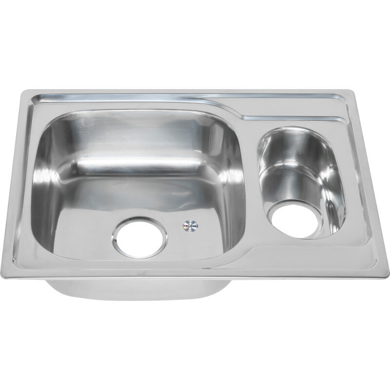 Изображение товара Мойка Melana 6950S U 227S t Двухчашевая 69 см из нержавеющей стали