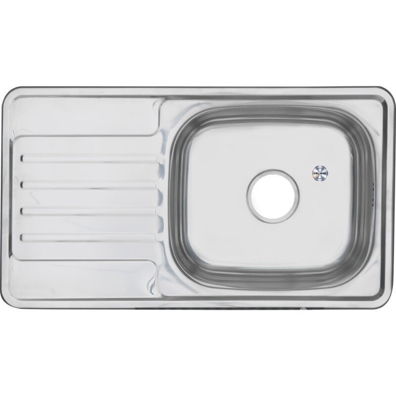 Изображение товара Мойка Melana 7642 U 221 t-76x42 см, нерж. сталь, полированная, 2 чаши