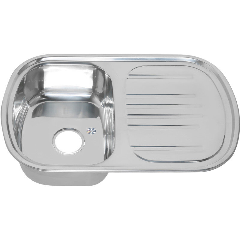 Изображение товара Мойка Melana 7749 U 231 t 77 см, нержавеющая сталь, хром