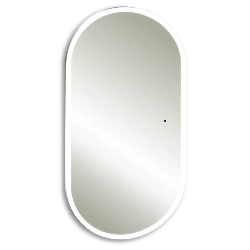 Изображение товара Зеркало Silver Mirrors Виола LED-00002927, 50 x 100 см, с LED-подсветкой, сенсорный выключатель, цвет белый
