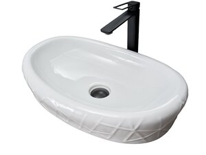 Изображение товара Раковина накладная Gid Creativo 777s 51222 60 см белая фаянсовая