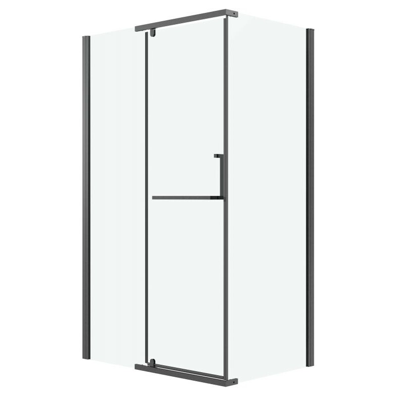 Изображение товара Душевой уголок Grossman Pragma 110x100 см, распашная дверь, стекло 6 мм, графит сатин