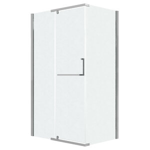 Изображение товара Душевой уголок Grossman Pragma 120.K33.03.1110.10.02, 110 х 100 см, стекло шиншилла, профиль хром