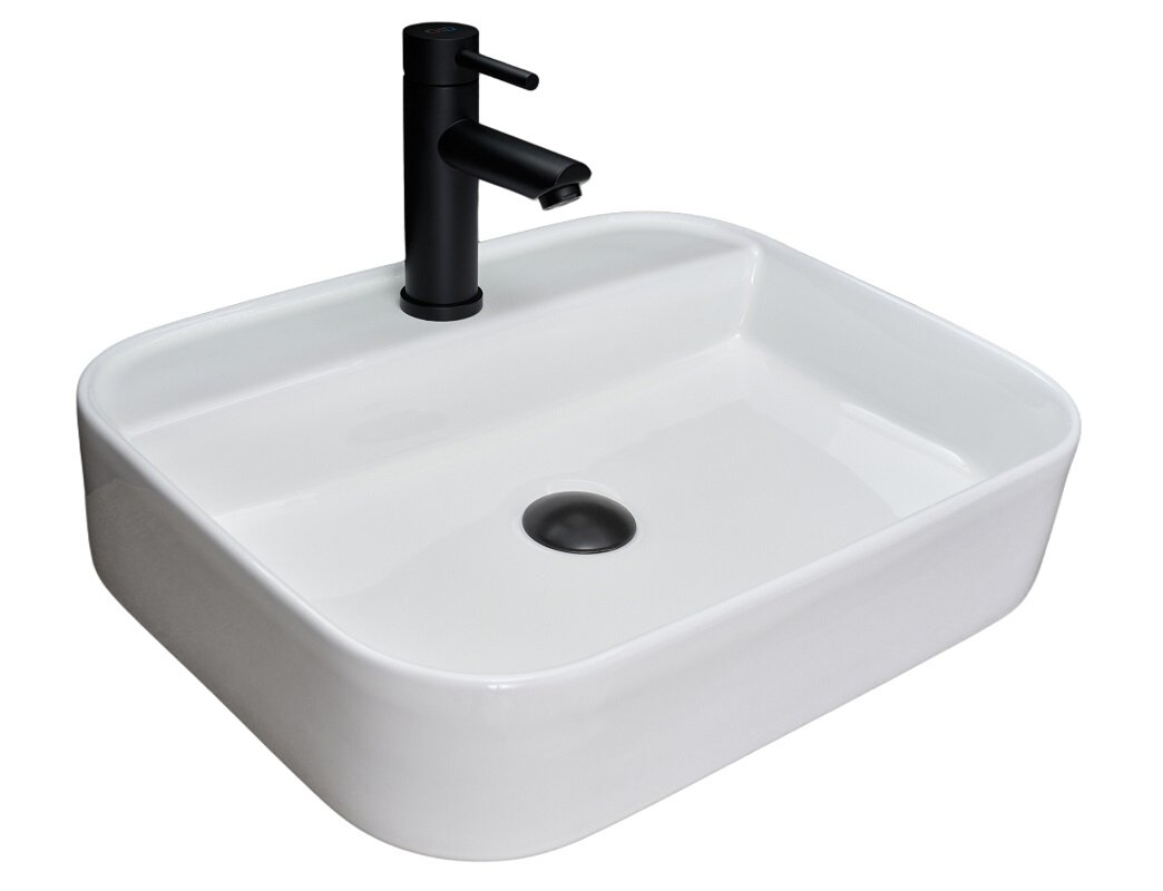 Изображение товара Раковина Gid Geometrico N9550 51229, 50 см, фаянс, белая