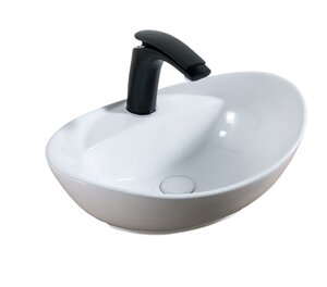 Изображение товара Раковина Gid Lago N9139 51242 41 см овальная фаянс белая, накладная