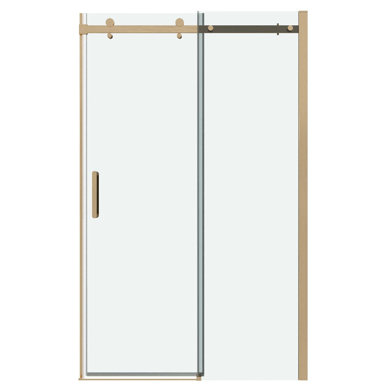 Изображение товара Душевая дверь Grossman Classic 100.K33.04.130.32.00 130 см стекло прозрачное алюминий золото сатин