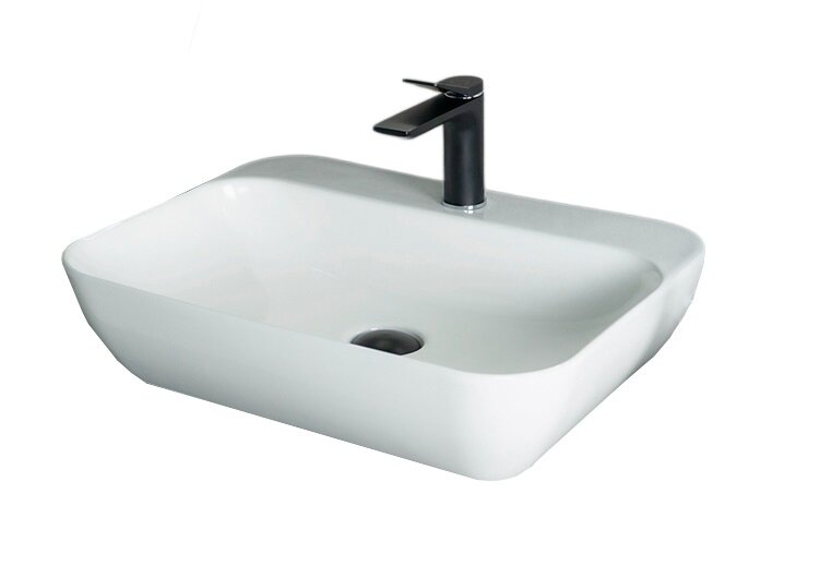 Изображение товара Раковина Gid Geometrico N9047 51184 белая 55 см.