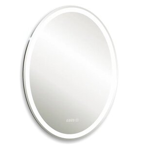 Изображение товара Зеркало Silver Mirrors Italiya ФР-00001057, 57 х 77 см, с LED-подсветкой, сенсор, часы