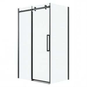 Изображение товара Душевой уголок Grossman Classic 120.K33.04.1110.21.00, 110 х 100 см, стекло прозрачное, профиль черный матовый