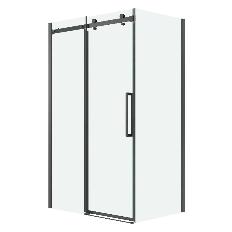 Изображение товара Душевой уголок Grossman Classic 140x90 см с раздвижными дверями и графит сатин-профилем