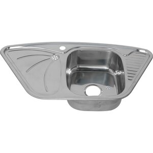 Изображение товара Мойка кухонная Melana 9550A 222 A t (*7), 0,8/180, 95 см, нержавеющая сталь, хром 