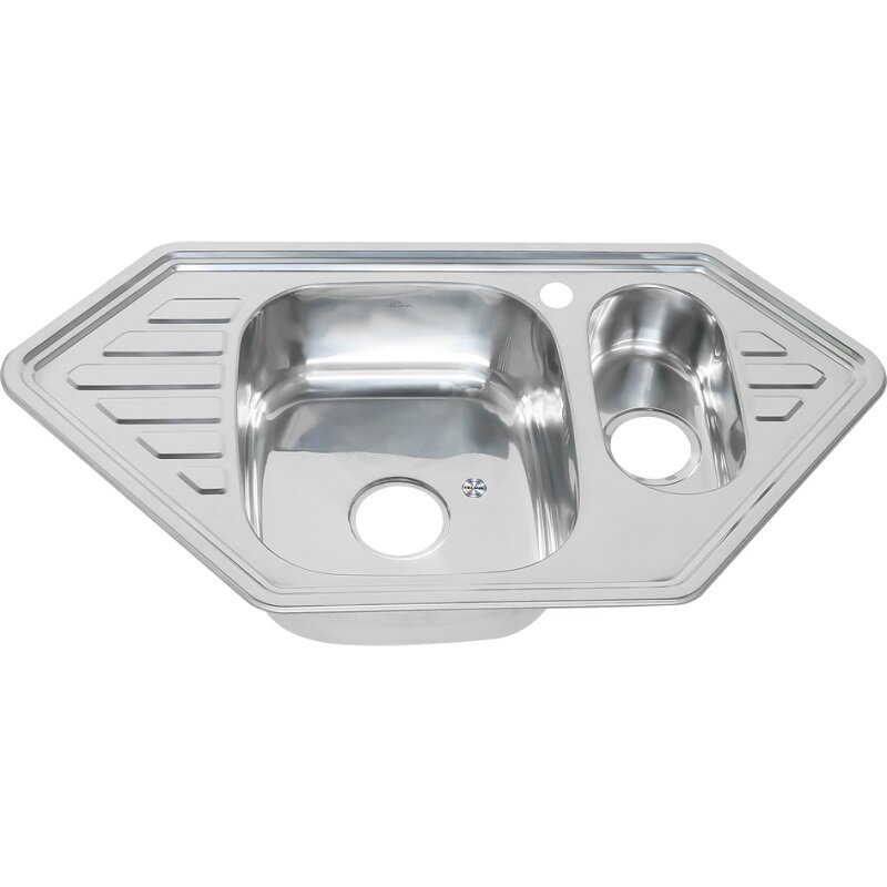Изображение товара Мойка кухонная Melana 9550C 222 C t 95 см нержавеющая сталь хром