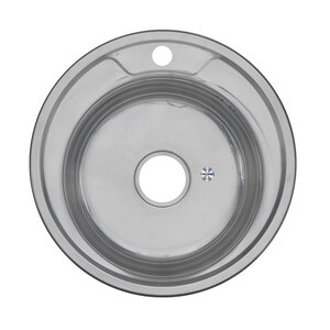 Изображение товара Мойка кухонная Melana MLN490N, 246N(*15), 0,6/160, 49 см, нержавеющая сталь