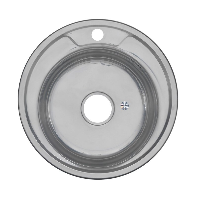 Изображение товара Мойка кухонная Melana 490 N 017 N(*16), 0,6/170, 49 см, нержавеющая сталь