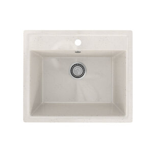 Изображение товара Кухонная мойка Maretti Kitchen KT565-WH 56.5 см искусственный камень белая встраиваемая