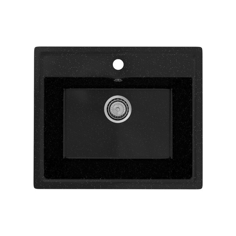 Изображение товара Кухонная мойка Maretti Kitchen KT565-BL, 56.5 см, черный искусственный камень