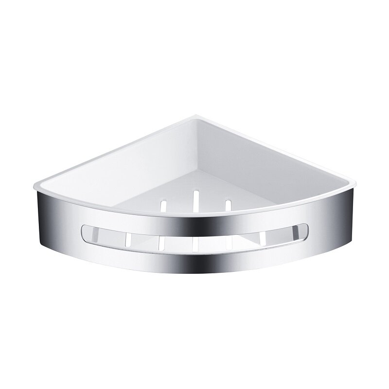 Изображение товара Полка угловая Timo Luiro 18577/00, 20.7 см, хром/белый