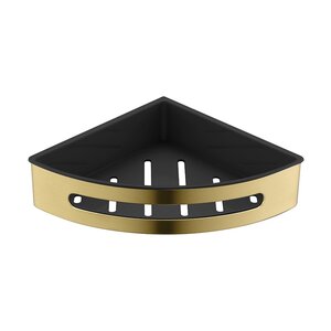 Изображение товара Полка угловая Timo Luiro 18577/17, 20.7 см, золото матовое, черный