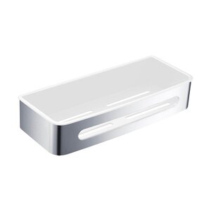 Изображение товара Полка Timo Luiro 18578/00 29.2 см хром белая настенная из нержавеющей стали