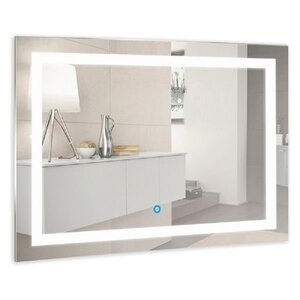 Изображение товара Зеркало Silver Mirrors Livia LED-00002686, 80 х 60 см, с LED-подсветкой, сенсором, цвет белый