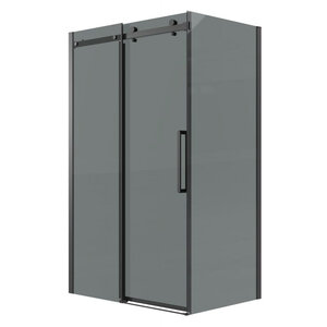 Изображение товара Душевой уголок Grossman Classic 120.K33.04.1110.21.10, 110 х 100 см, стекло тонированное, профиль черный матовый