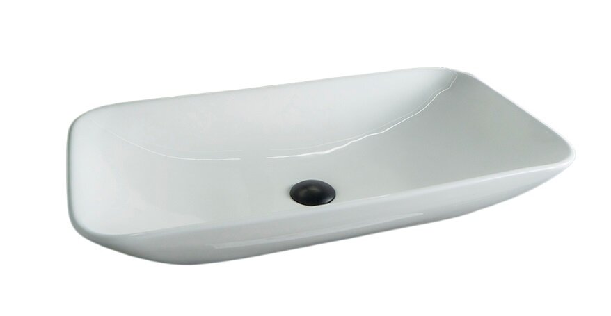 Изображение товара Раковина Gid Geometrico N9122 51124 71 см фаянс белая накладная Испания