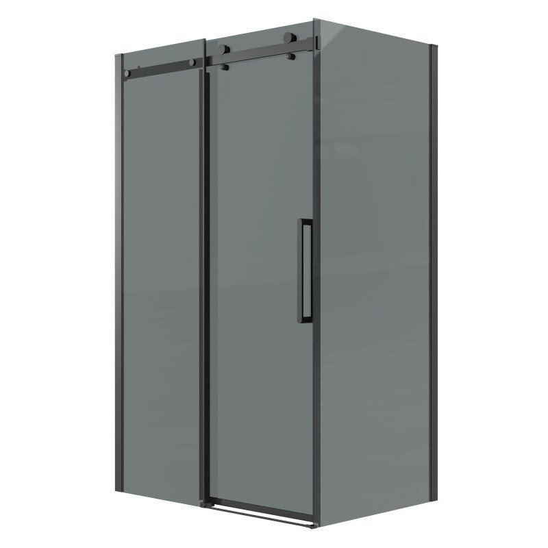 Изображение товара Душевой уголок Grossman Classic 120.K33.04.1690.21.10 160х90 см тонированное стекло черный мат