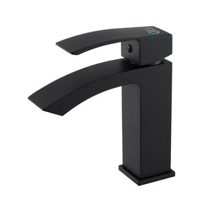 Изображение товара Смеситель для раковины Gid Cascada Victoria L120BMK, черный матовый