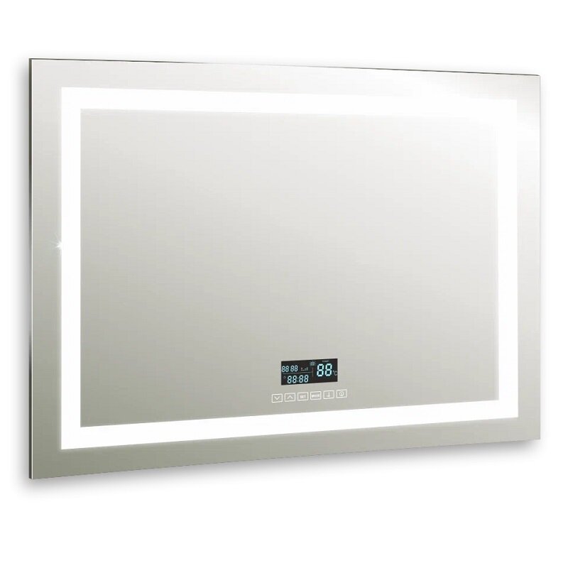 Изображение товара Зеркало Silver Mirrors Livia-6 ФР-00001382, 80 х 60 см, с LED-подсветкой, подогревом, модулем мфм, цвет белый Изображение товара Зеркало Silver Mirrors Livia-6 ФР-00001382, 80 х 60 см, с LED-подсветкой, подогревом, модулем мфм, цвет белый