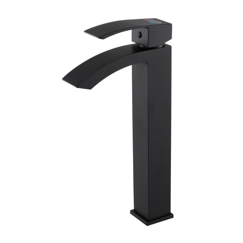 Изображение товара Смеситель для раковины Gid Cascada Victoria L120BMD черный матовый Изображение товара Смеситель для раковины Gid Cascada Victoria L120BMD черный матовый