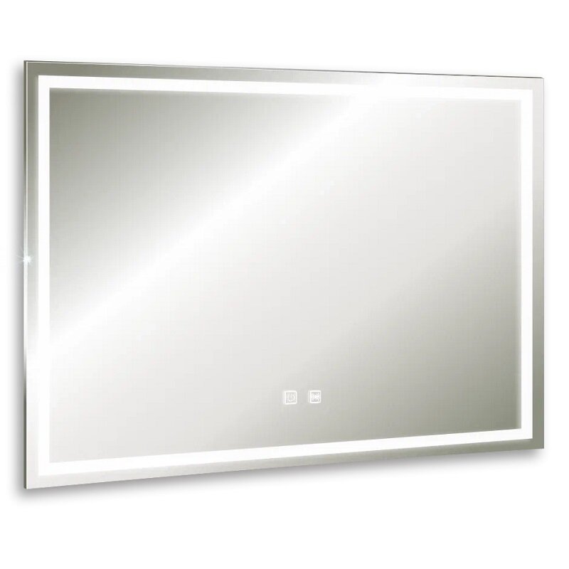 Изображение товара Зеркало Silver Mirrors Ливия-Р LED-00002744, 80 х 60 см, с LED-подсветкой, сенсором, датчиком присутствия, цвет белый