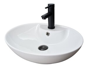 Изображение товара Раковина Gid Lago N9005 51206 накладная овальная белая 51 см