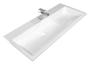 Изображение товара Раковина Stella Polar Арта 100 см искусственный камень белая для ванной кухни