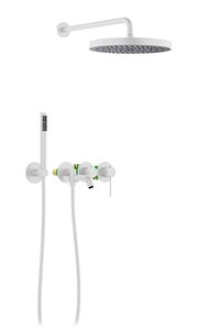 Изображение товара Душевая система Timo Saona SX-2348/16SM, с изливом, белый матовый